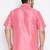 Men's pink silk blend ethnic shirt