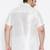 Men's white silk blend ethnic shirt