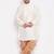 Men's cream and rose gold silk blend kurta and dhoti set