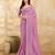 Pink Tussar Silk Embroidery Work Saree with Unstitch Blouse Piece