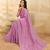 Pink Tussar Silk Embroidery Work Saree with Unstitch Blouse Piece