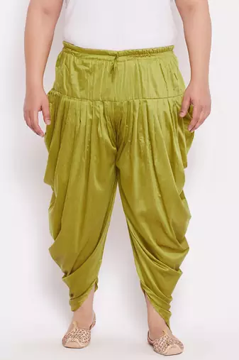 chutney green cowl dhoti