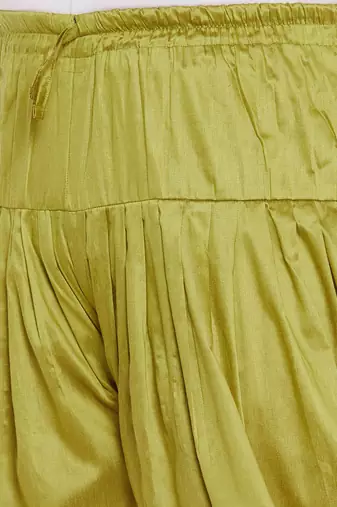 chutney green cowl dhoti