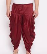 maroon cowl dhoti