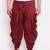 maroon cowl dhoti