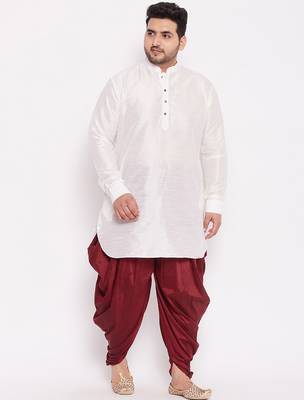 maroon cowl dhoti 5
