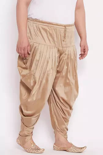 rose gold cowl dhoti