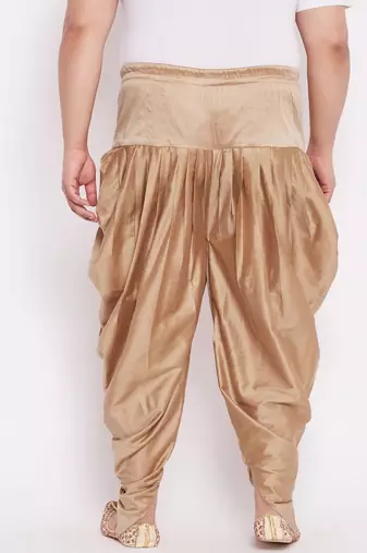 rose gold cowl dhoti