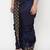navy blue embroidered dhoti
