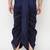navy blue embroidered dhoti