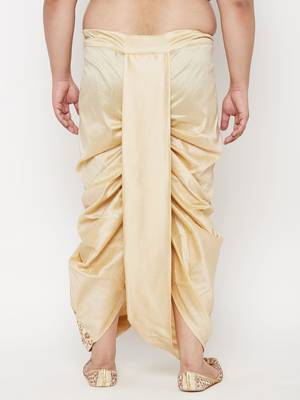 gold embroidered dhoti 3