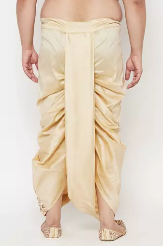 gold embroidered dhoti