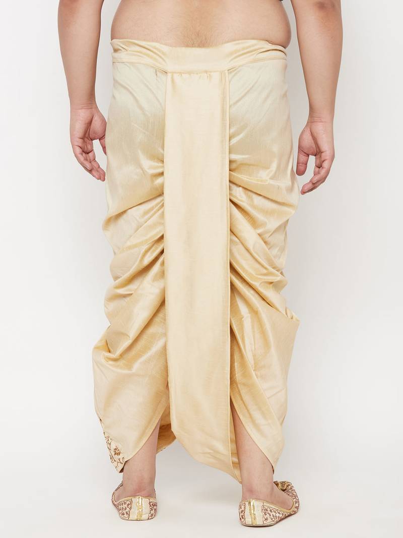 gold embroidered dhoti