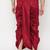 maroon embroidered dhoti