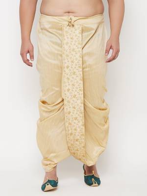 gold embroidered dhoti 1