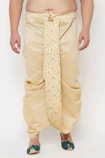 gold embroidered dhoti