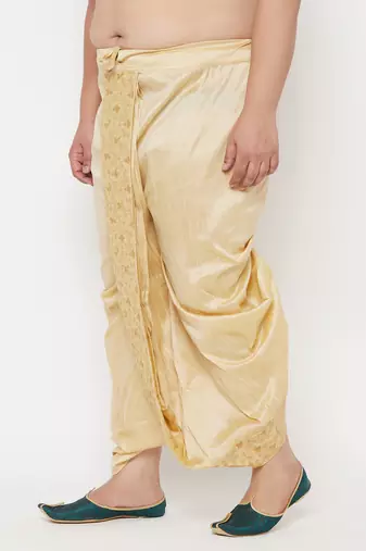 gold embroidered dhoti