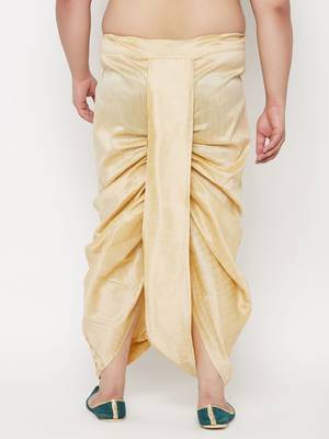 gold embroidered dhoti 3