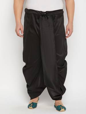 black solid dhoti 1