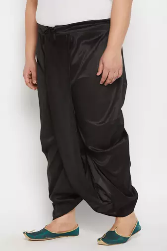 black solid dhoti
