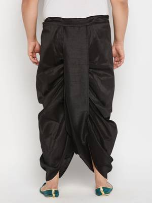 black solid dhoti 3