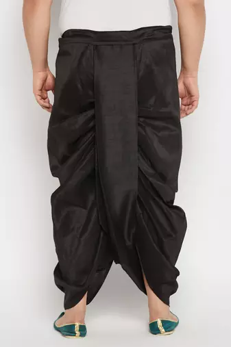 black solid dhoti