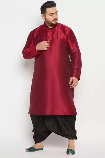 black solid dhoti