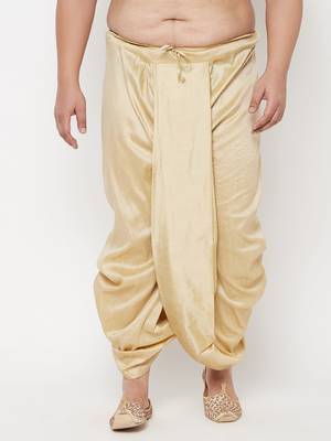 gold solid dhoti 1