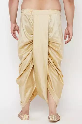 gold solid dhoti