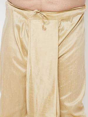 gold solid dhoti 4
