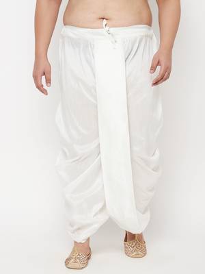 white solid dhoti 1