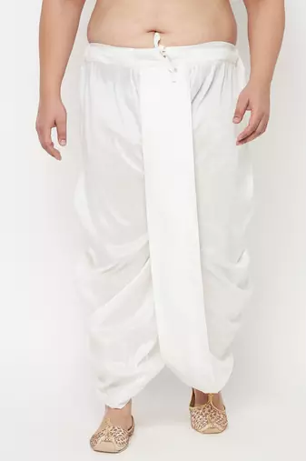 white solid dhoti