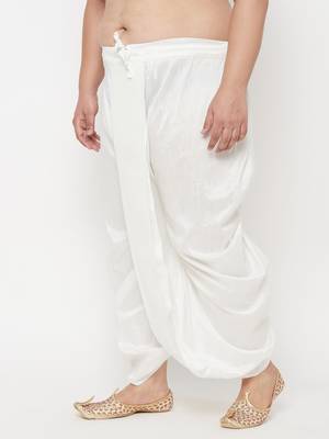 white solid dhoti 2