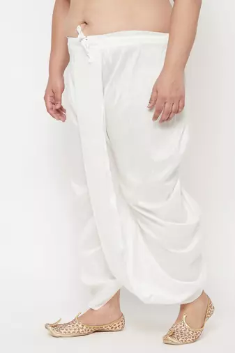 white solid dhoti