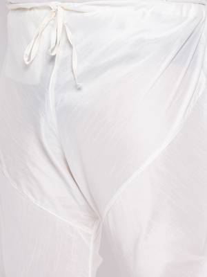 cream silk blend jacket kurta pyjama set 5