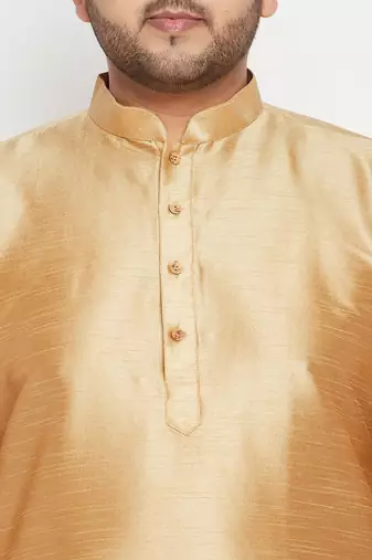 rose gold, maroon and white silk blend jacket kurta pyjama set