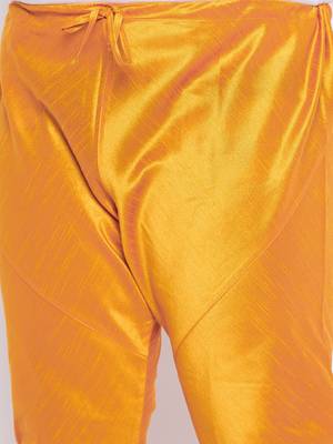orange silk blend jacket kurta pyjama set 5