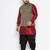 Plus maroon silk blend jacket kurta dhoti set