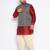 Plus maroon silk blend jacket kurta dhoti set