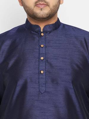 navy blue and maroon silk blend jacket kurta dhoti set 5