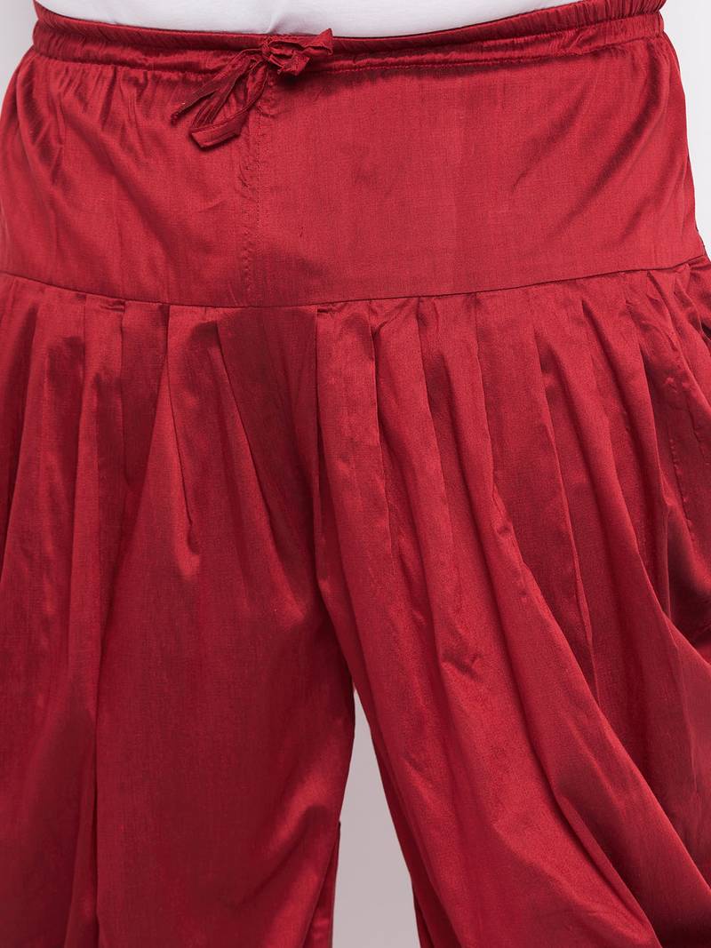 Plus orange silk blend jacket kurta dhoti set