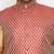 Plus rose gold, maroon and white silk blend jacket kurta dhoti set