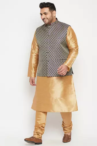 blue nehru jacket