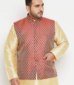 maroon nehru jacket