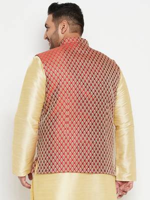 maroon nehru jacket 3