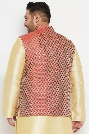 maroon nehru jacket