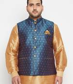 blue nehru jacket