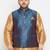 Plus blue nehru jacket