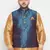 blue nehru jacket
