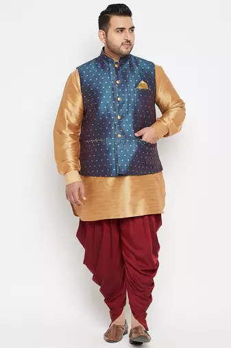 blue nehru jacket